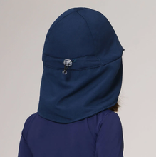 Load image into Gallery viewer, Model Back: Uv Line Flap Hat Cap Leg Basic Kids Imp Inf Marinho
