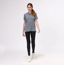 Load image into Gallery viewer, Model Front: Uv Line Fitness Top Sport Fit Mescla Fem
