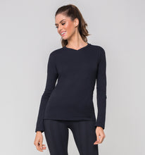 Load image into Gallery viewer, Image 02: Uv Line Fitness Top Sport Fit Preto Fem
