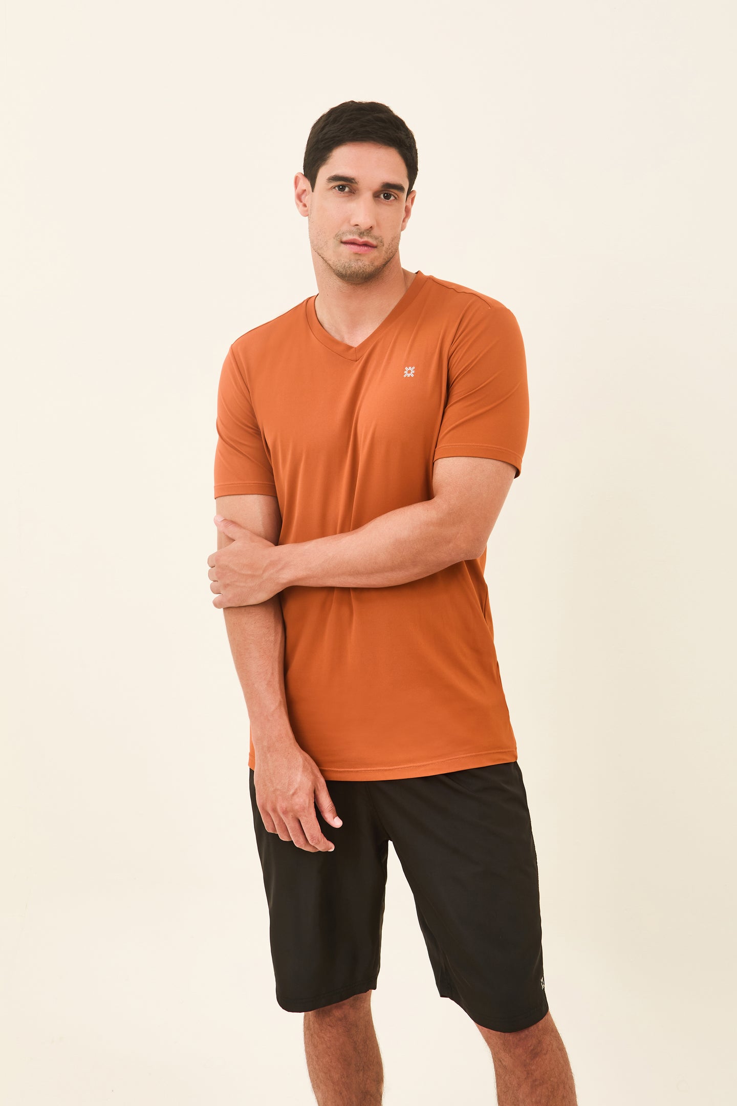 Gallery: Uv Line T-Shirt For Men T-Shirt Sport Fit Caramelo Upf50+