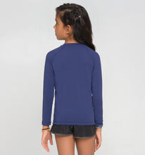 Load image into Gallery viewer, Model Back: Uv Line Rash Guard Uvpro Br Ml Inf Marinho
