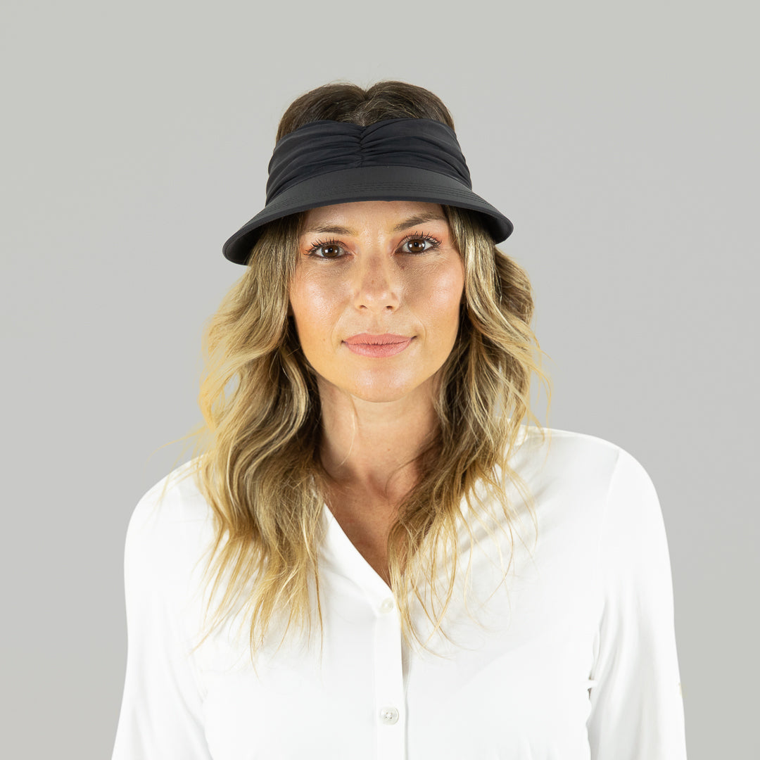 Model Front: Uv Line Visor Visor Granada Eva Preto Fosco Upf50+