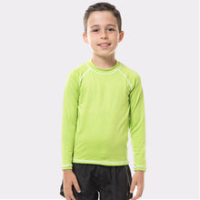 Load image into Gallery viewer, Kids FPU50+ UV Colors Long Sleeve T-Shirt Apple Green Uv
