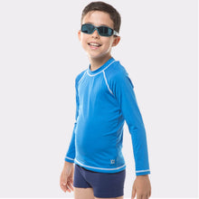 Load image into Gallery viewer, Kids FPU50+ UV Colors Long Sleeve T-Shirt Malibu Blue Uv
