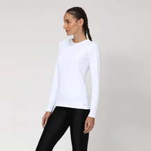 Load image into Gallery viewer, Women FPU50+ Uvpro Long Sleeve T-Shirt White Uv
